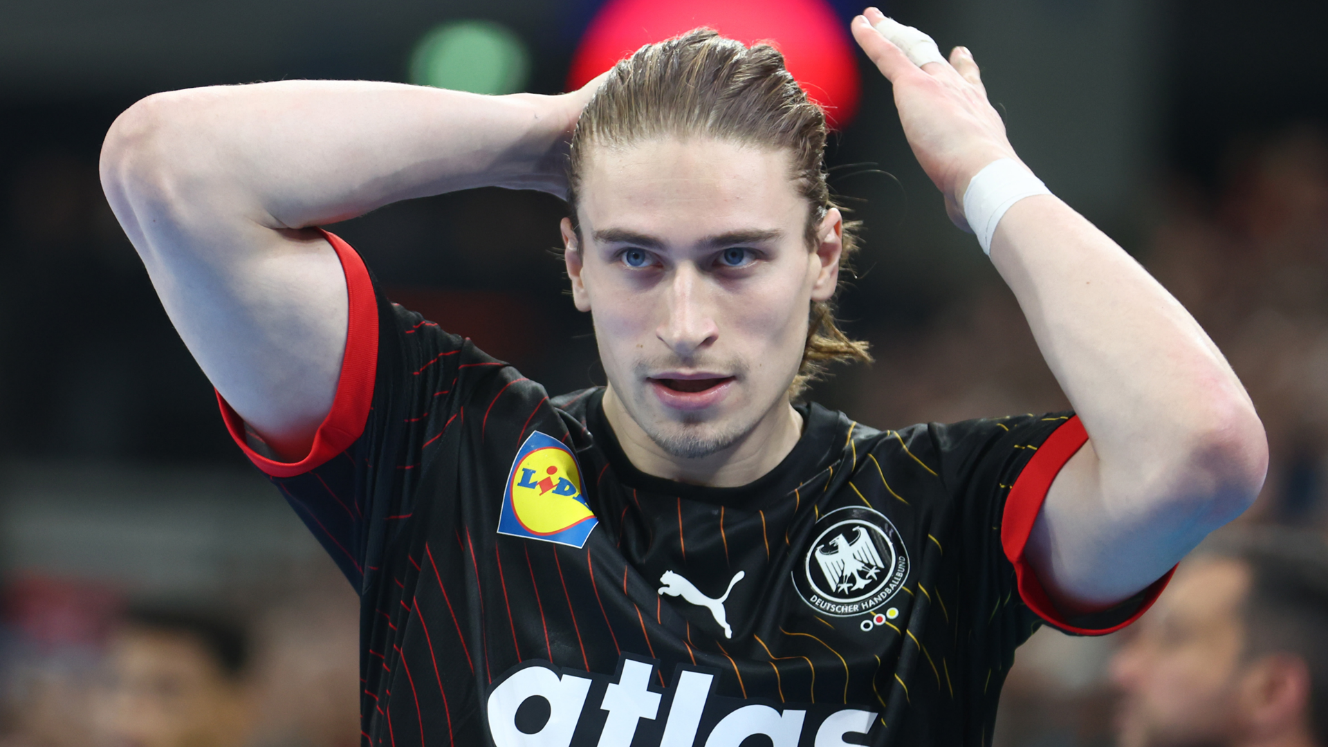 Gute Nachrichten für das DHBTeam Juri Knorr bei der Handball